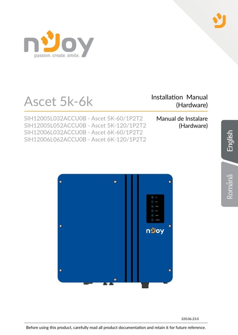 Njoy Ascet 5K-60/1P2T2 installation manual