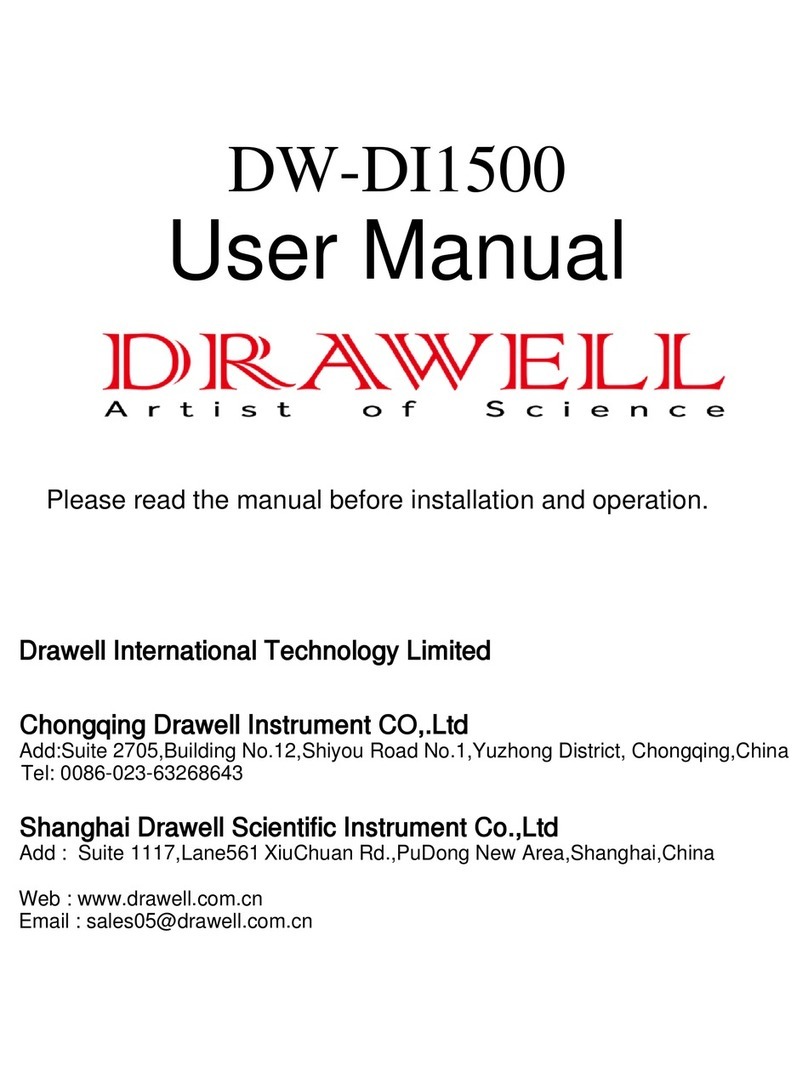 Drawell DW-DI1500 user manual