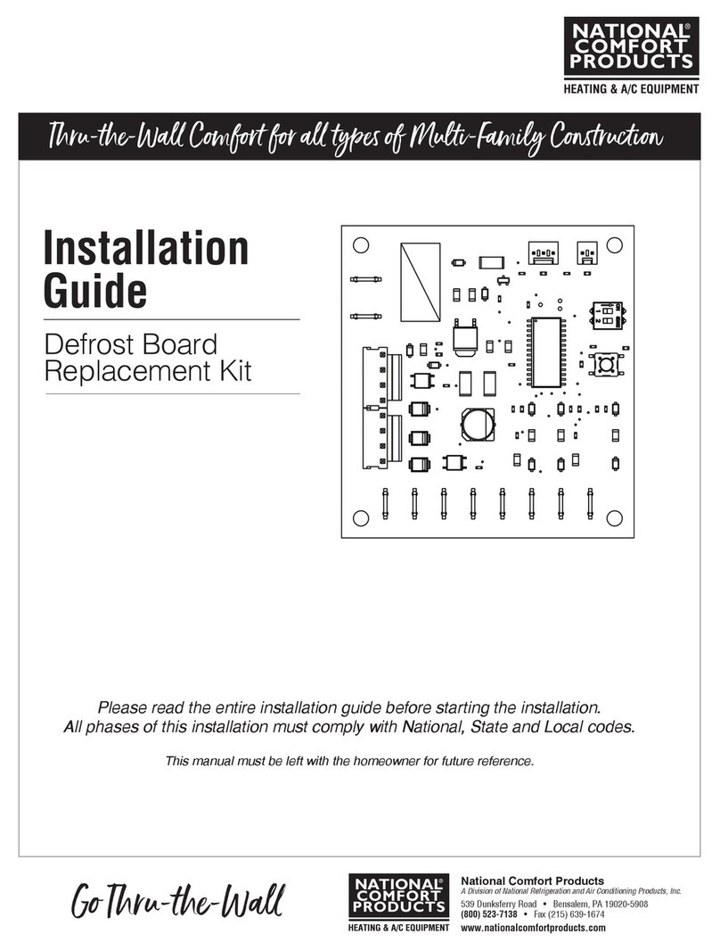 National Comfort Products NCHP-018-1019 installation guide National Comfort Products NCHP-018-1019 installation guide