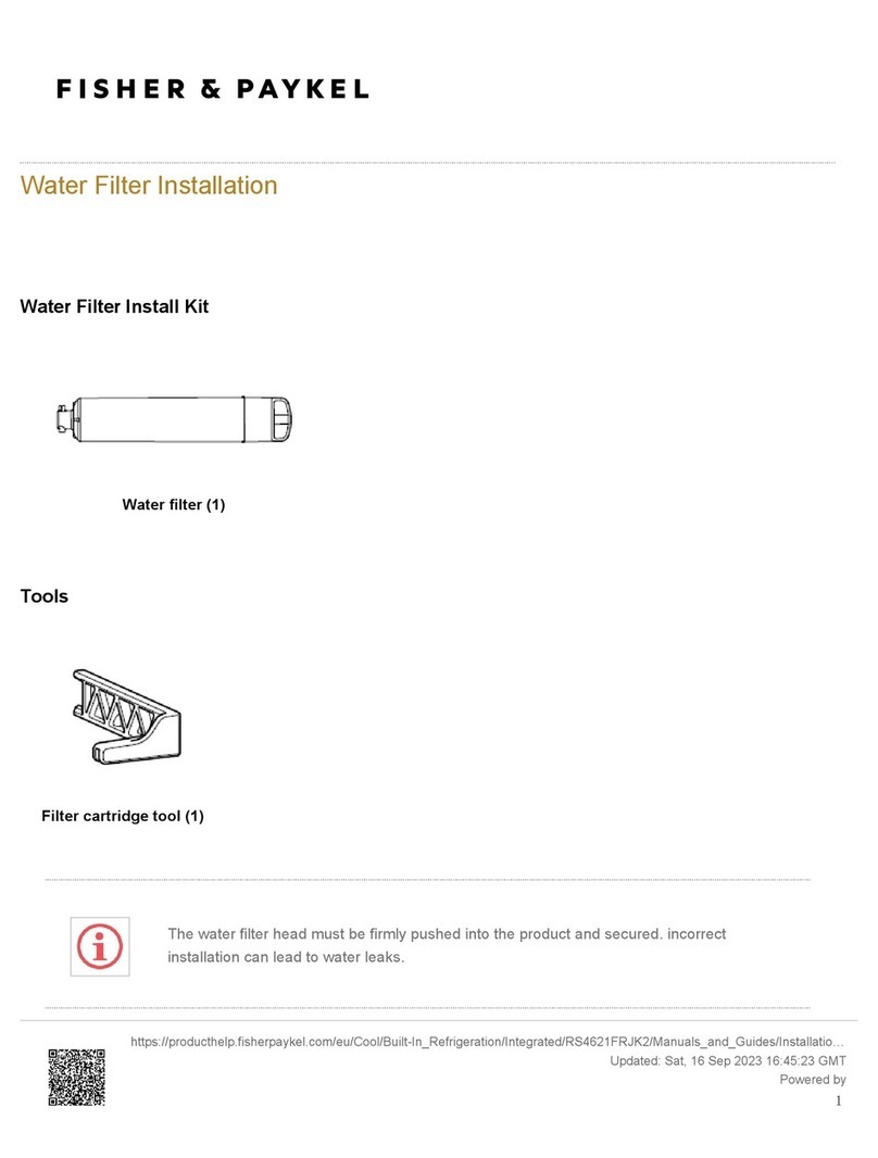 Fisher & Paykel RS4621FRJK2 User manual Fisher & Paykel RS4621FRJK2 User manual