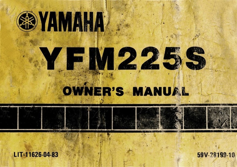 Yamaha YFM225S 1985 User manual