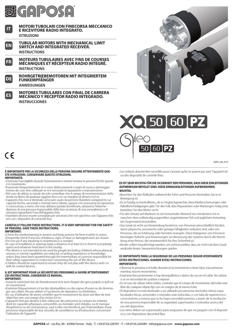 GAPOSA XQ50 instructions