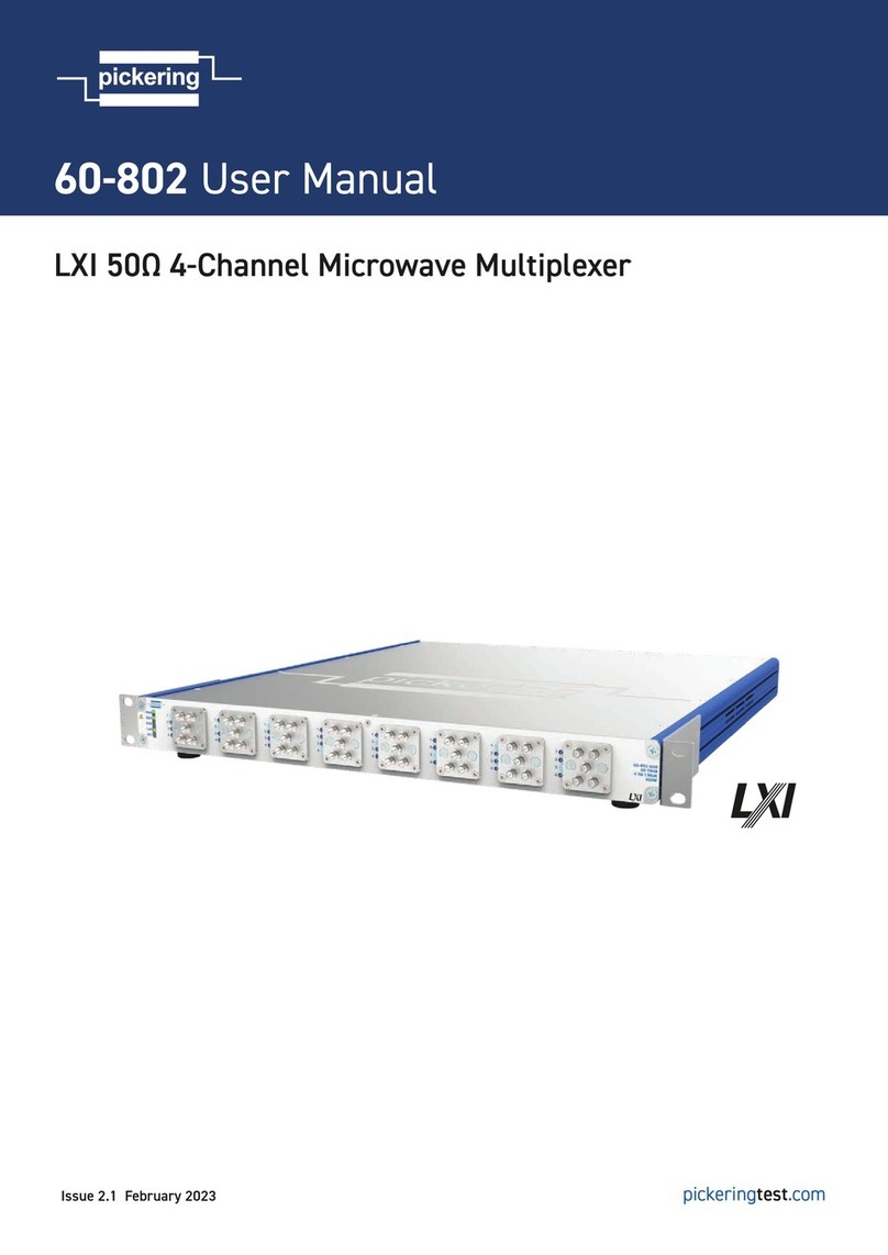 Pickering LXI 60-802 User manual Pickering LXI 60-802 User manual