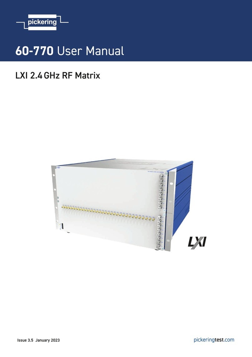 Pickering LXI 60-770 user manual