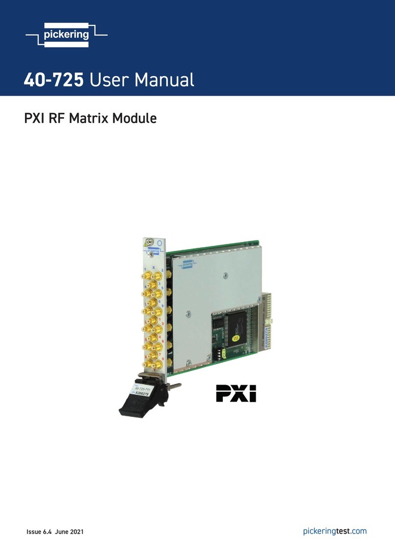 Pickering PXI 60-104 User manual