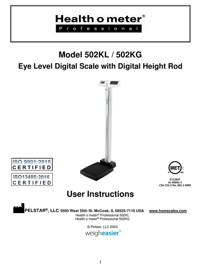 Health O Meter Professional 502KL User instructions