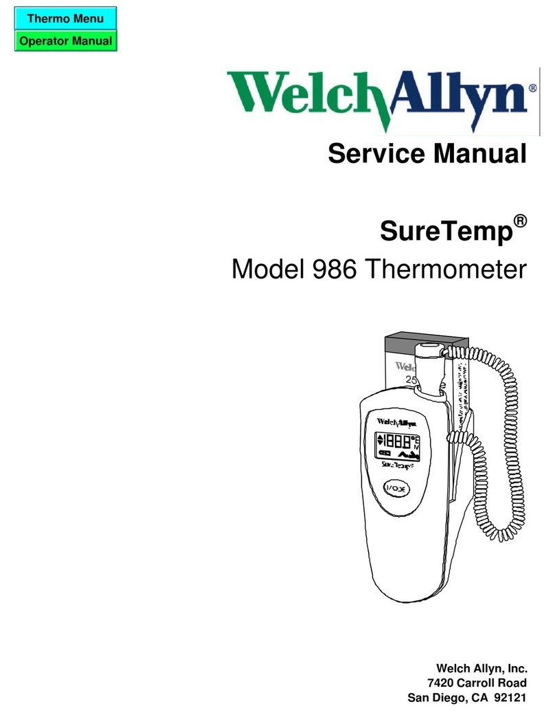Welch Allyn SureTemp 986 User manual