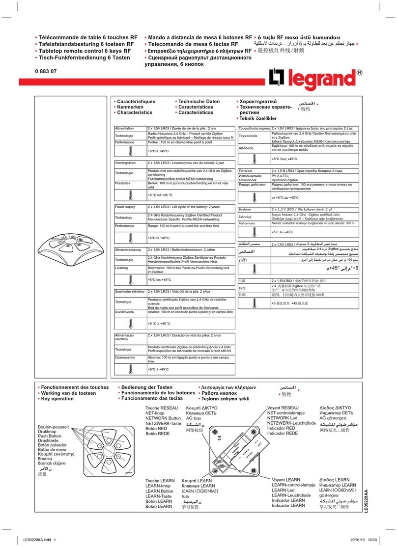 LEGRAND 0 883 07 installation instructions