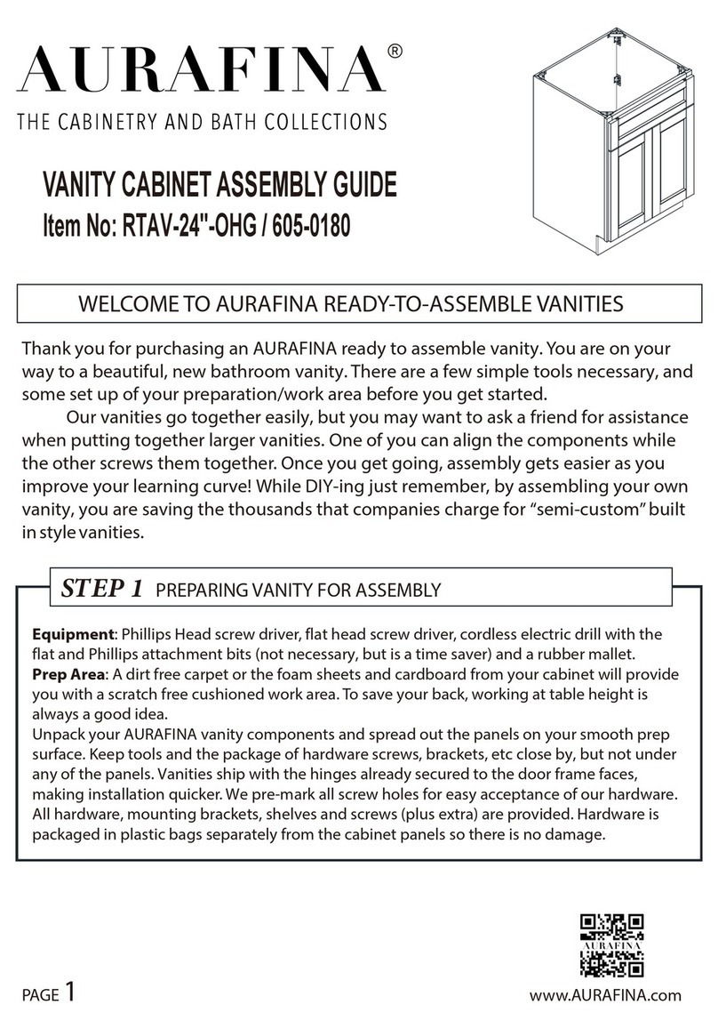AURAFINA RTAV-24-OHG Assembly guide AURAFINA RTAV-24-OHG Assembly guide
