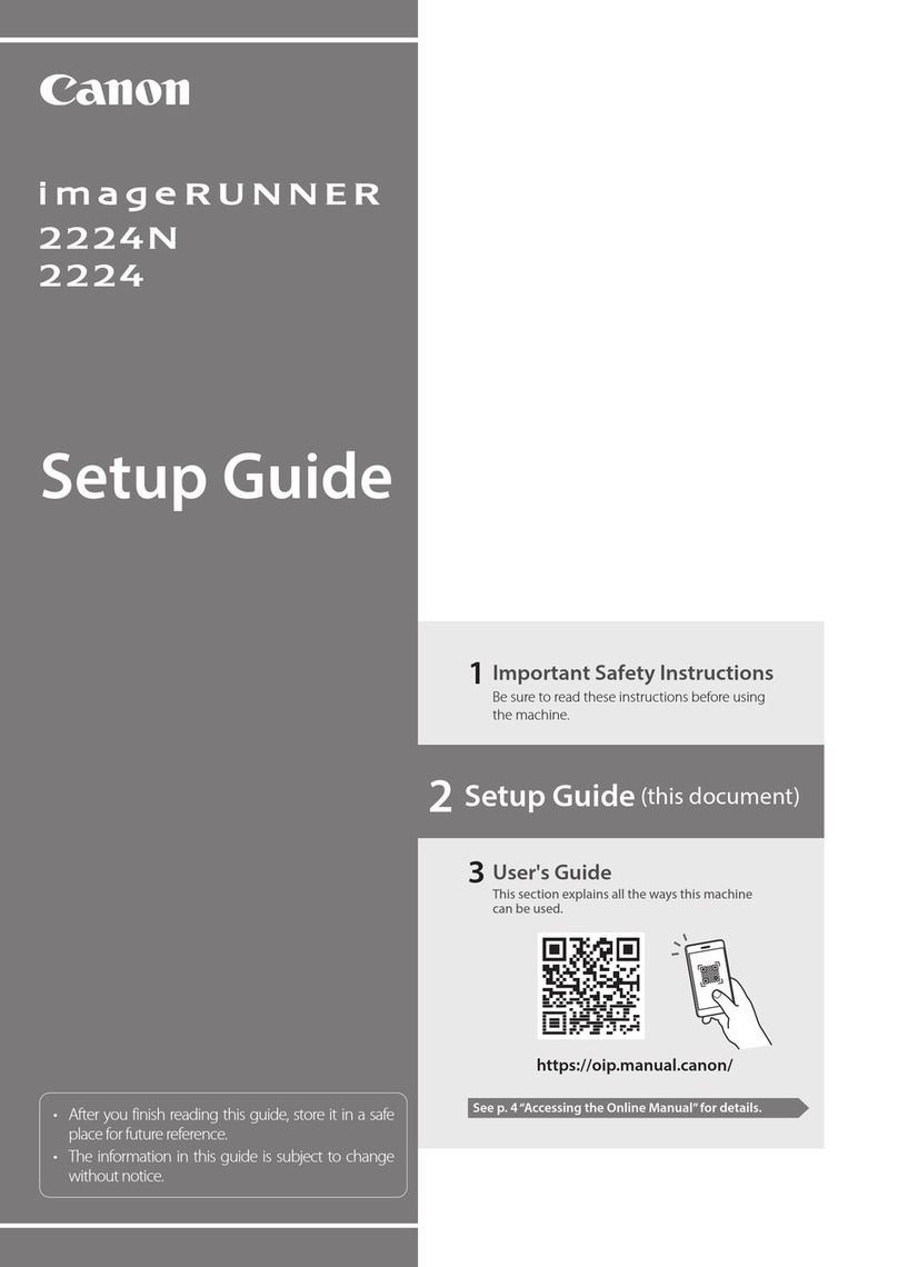 Canon imageRUNNER 2224 User manual