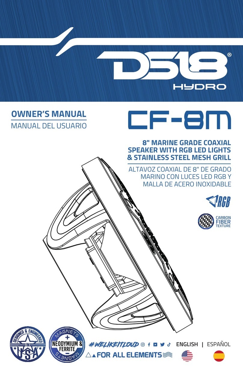 DS18 HYDRO CF-8M owner's manual