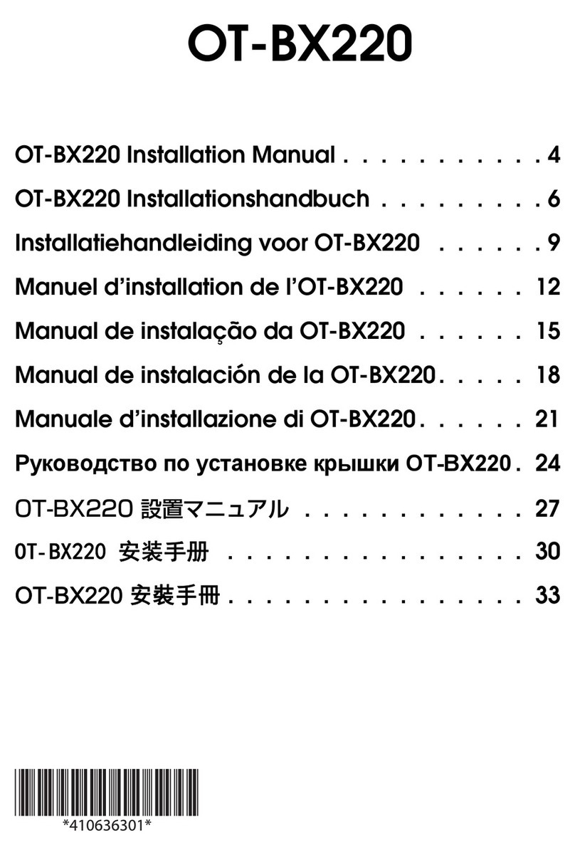 Seiko Epson OT-BX220 installation manual