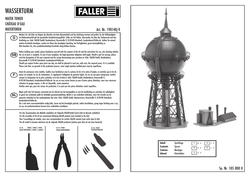 Faller 190140/4 User manual Faller 190140/4 User manual