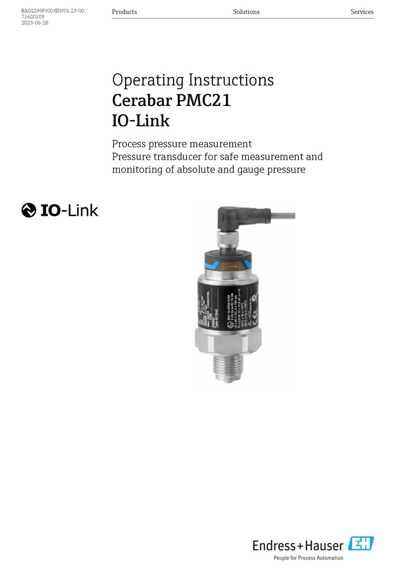 Endress+Hauser Cerabar PMC21 operating instructions Endress+Hauser Cerabar PMC21 operating instructions