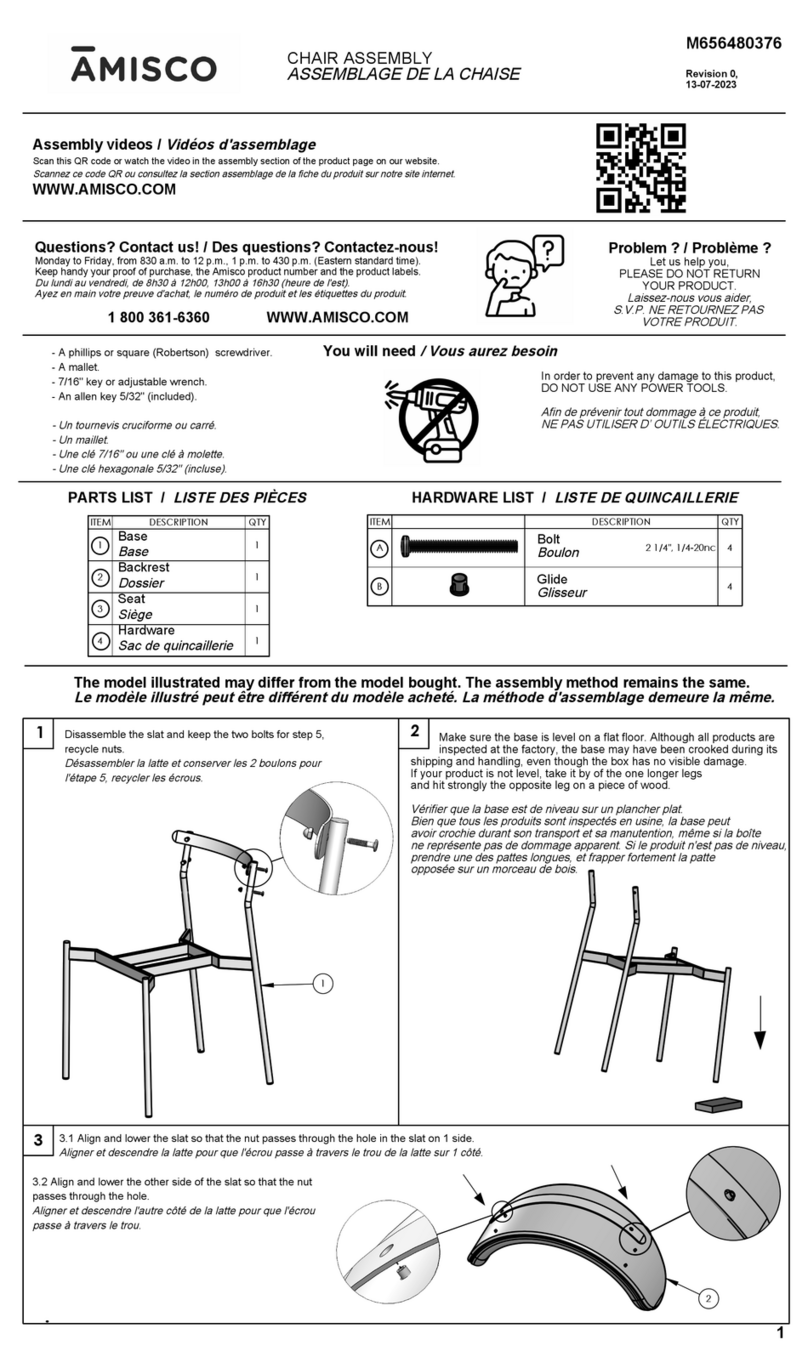 Amisco 30564 User manual