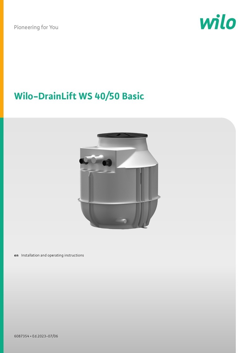 Wilo DrainLift WS 40/50 Basic User manual