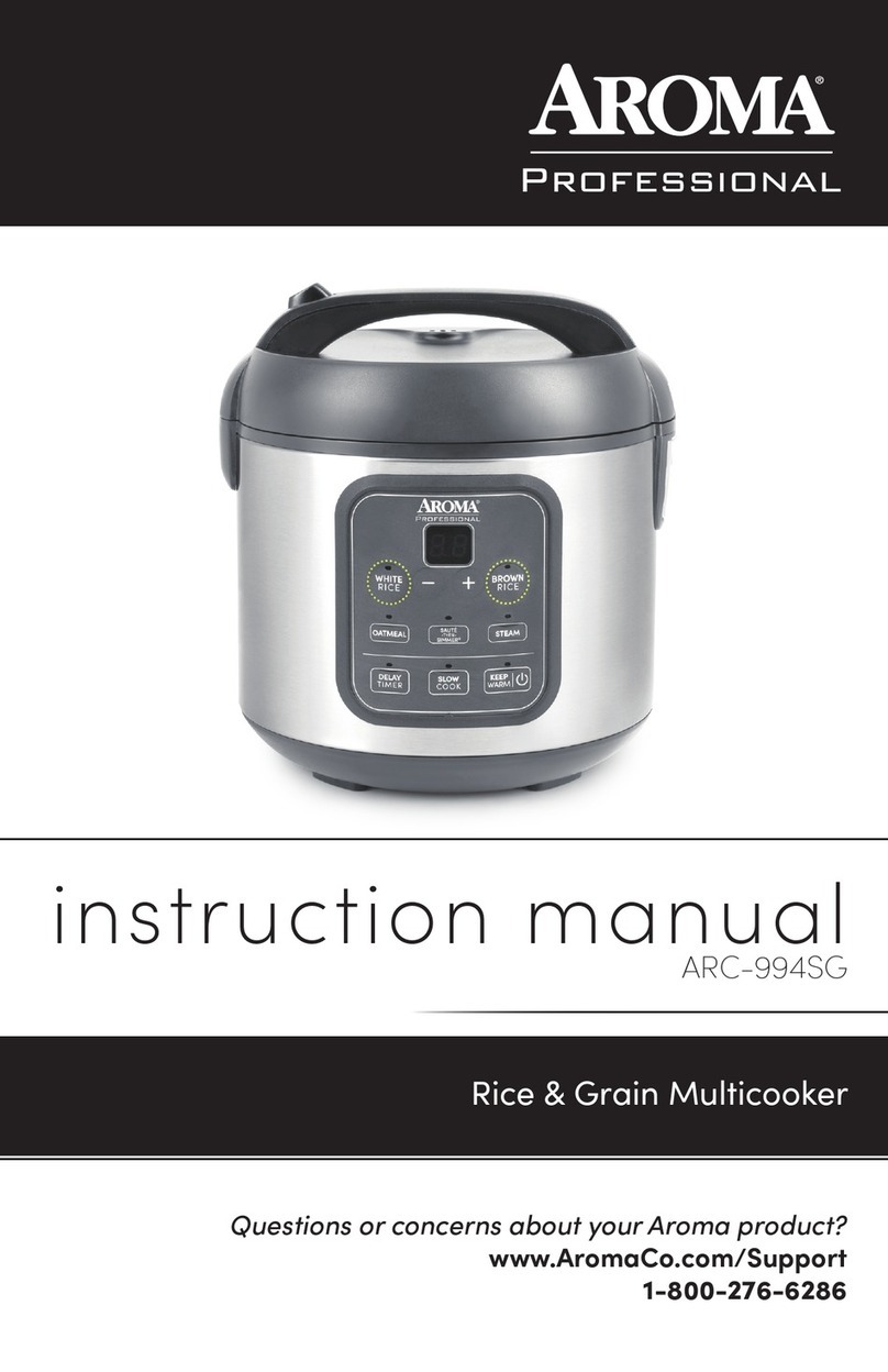 Aroma Professional ARC-994SG instruction manual