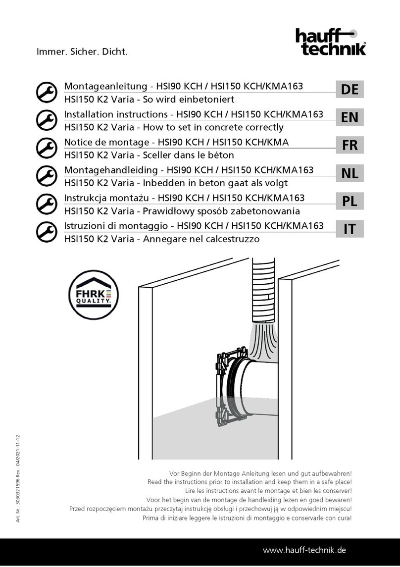 Haufftechnik HSI90 KCH User manual