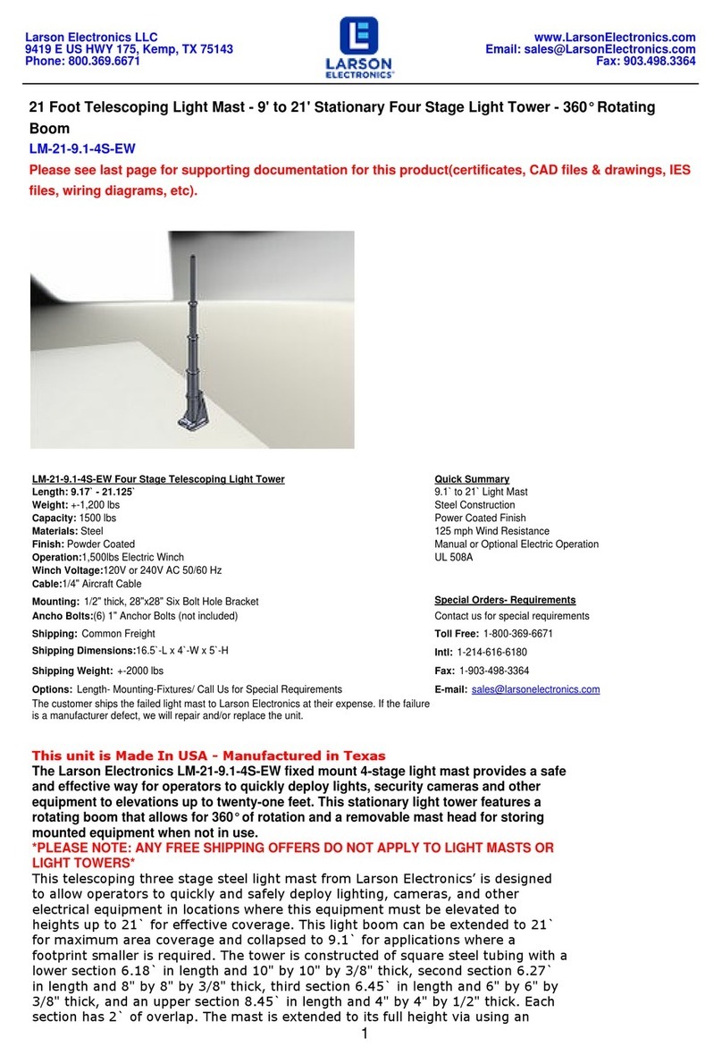 Larson Electronics LM-21-9.1-4S-EW User manual