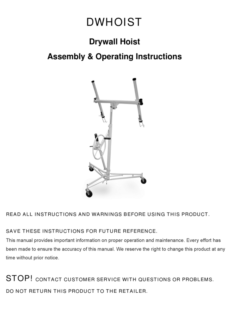 Buffalo DWHOIST Assembly & operating instructions Buffalo DWHOIST Assembly & operating instructions