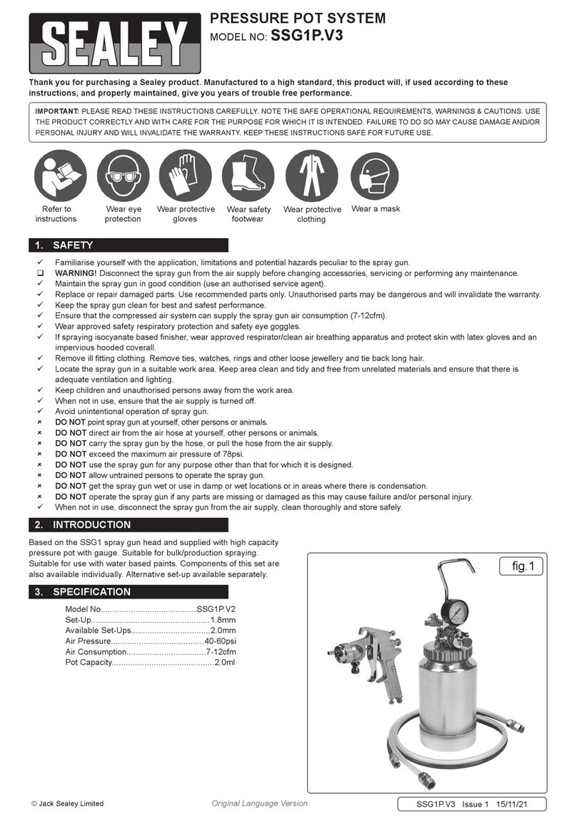 Sealey SSG1P.V3 User manual