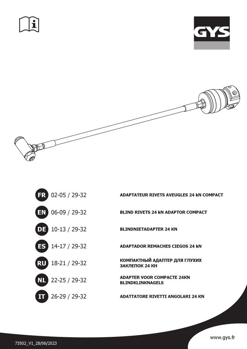 GYS 077164 User manual