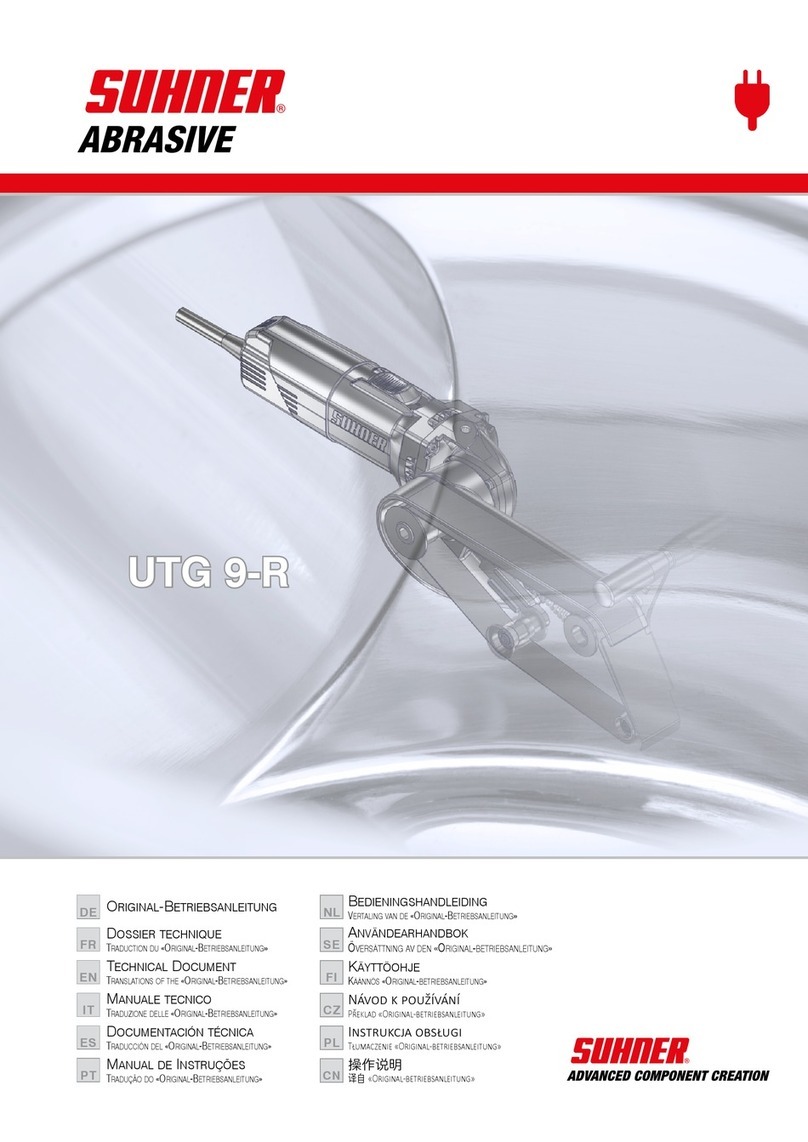 SUHNER ABRASIVE UTG 9-R Technical manual