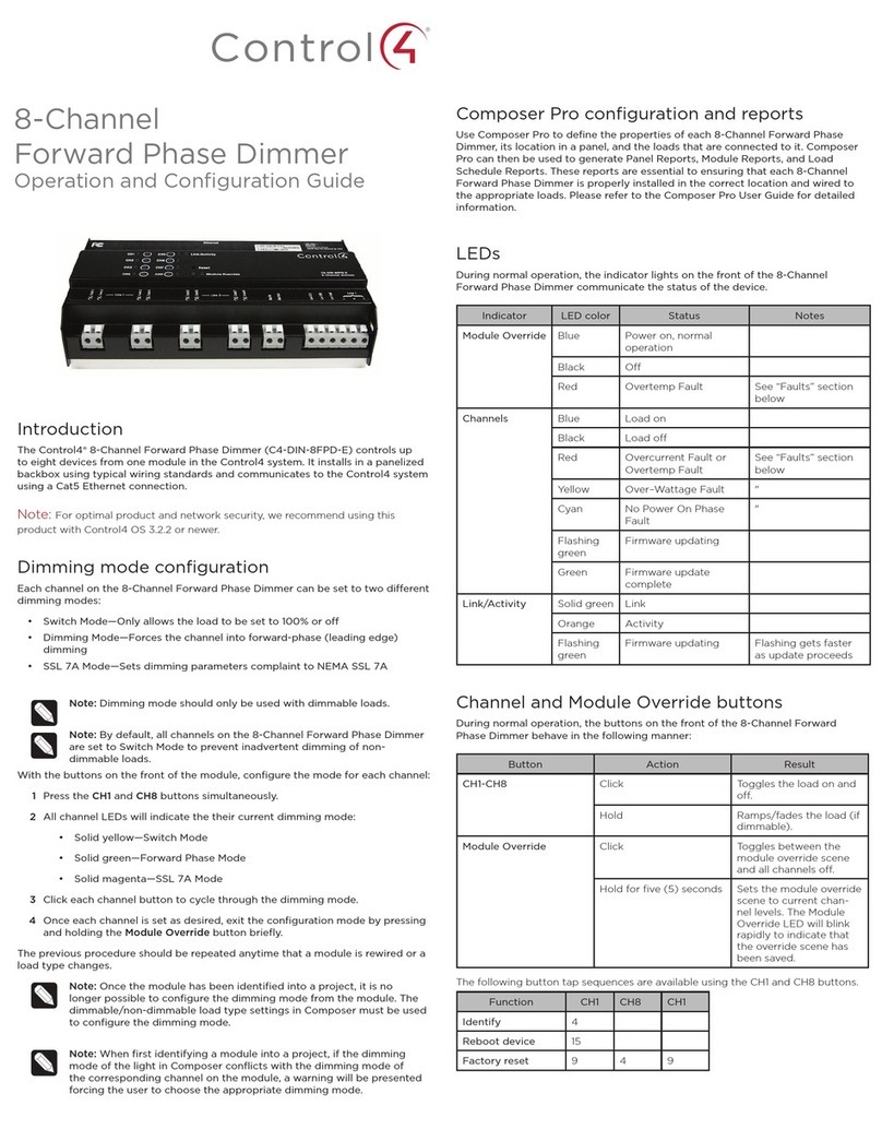Contro l4 C4-DIN-8FPD-E Quick guide