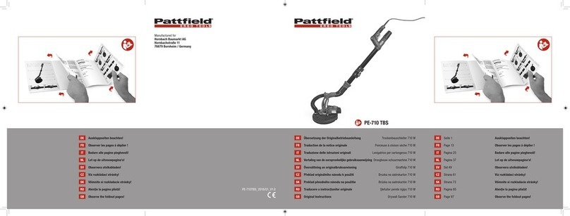 Pattfield Ergo Tools PE-710 TBS Original instructions