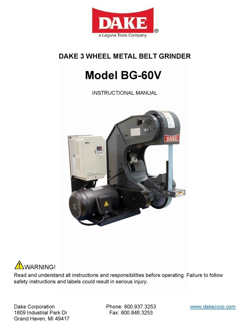 Laguna Tools DAKE BG-60V Instructional manual