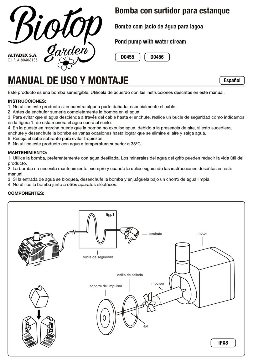 Biotop Garden D0455 User instructions