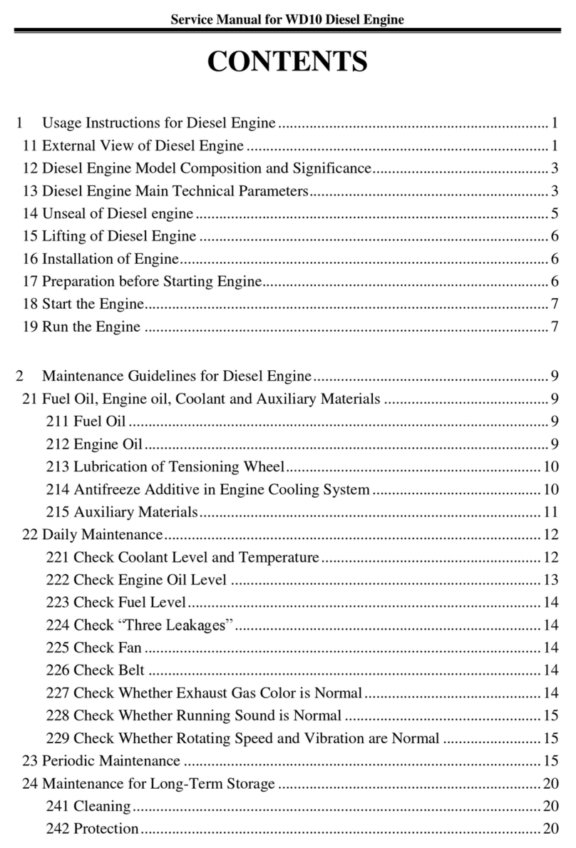 WEICHAI WD10 User manual