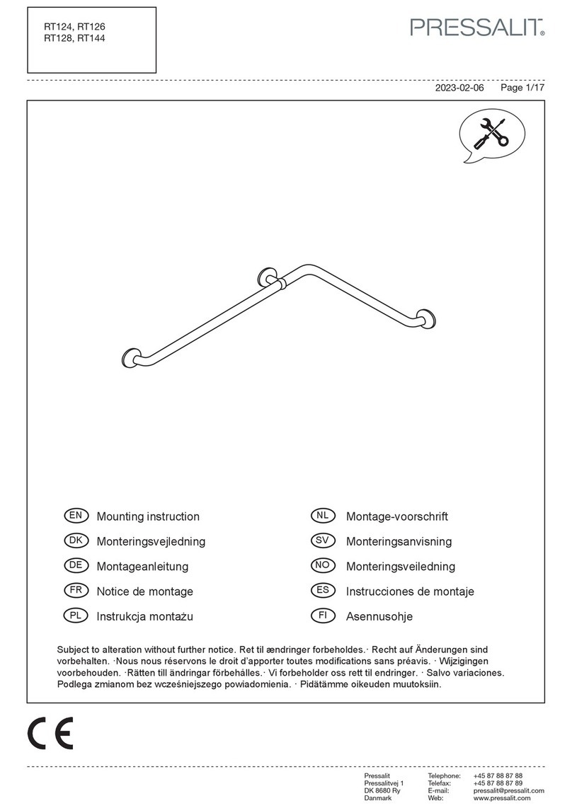 Pressalit RT124 User guide