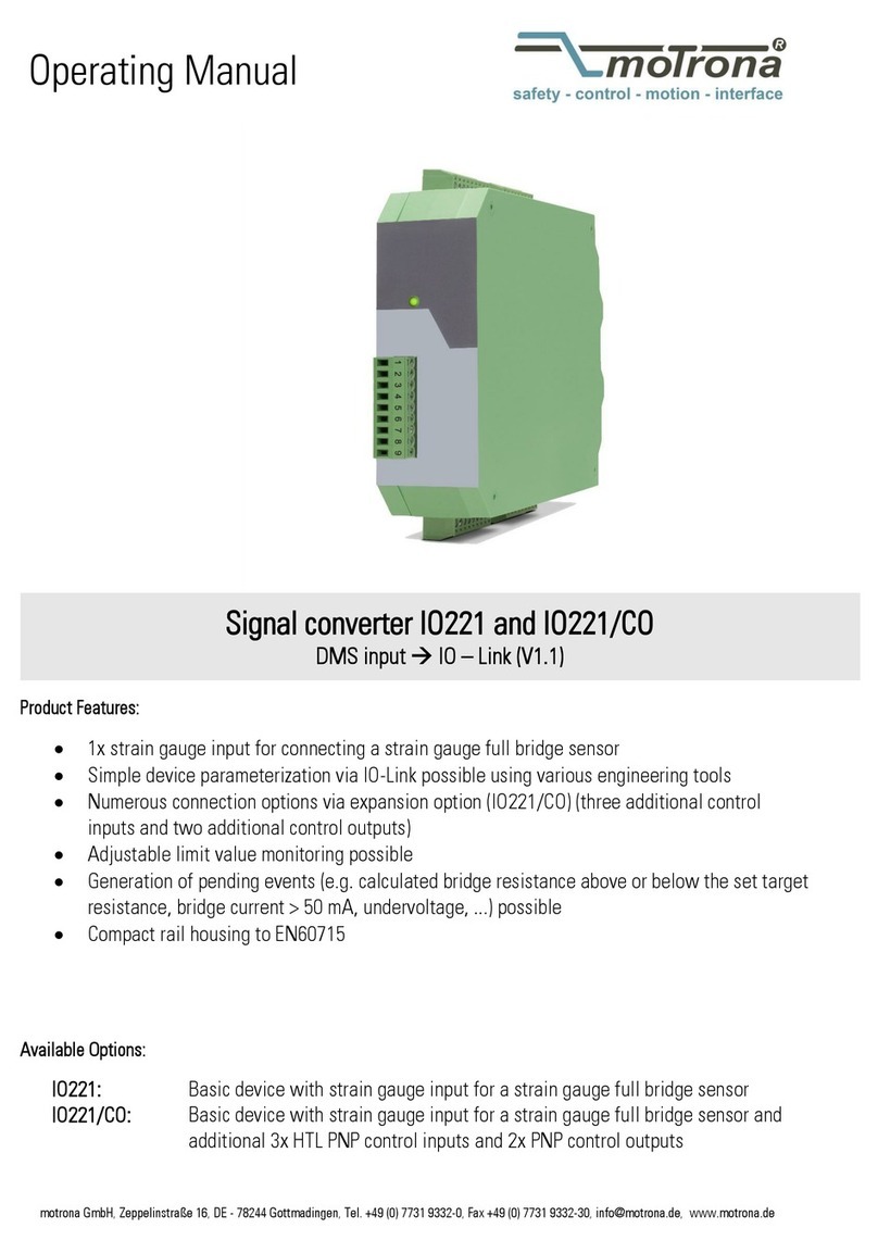 Motrona IO221 operating manual