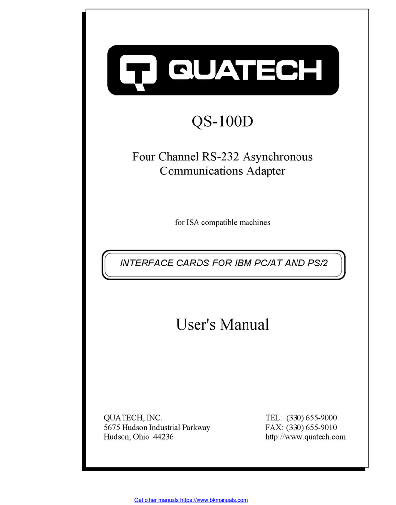 Quatech QS-100D user manual