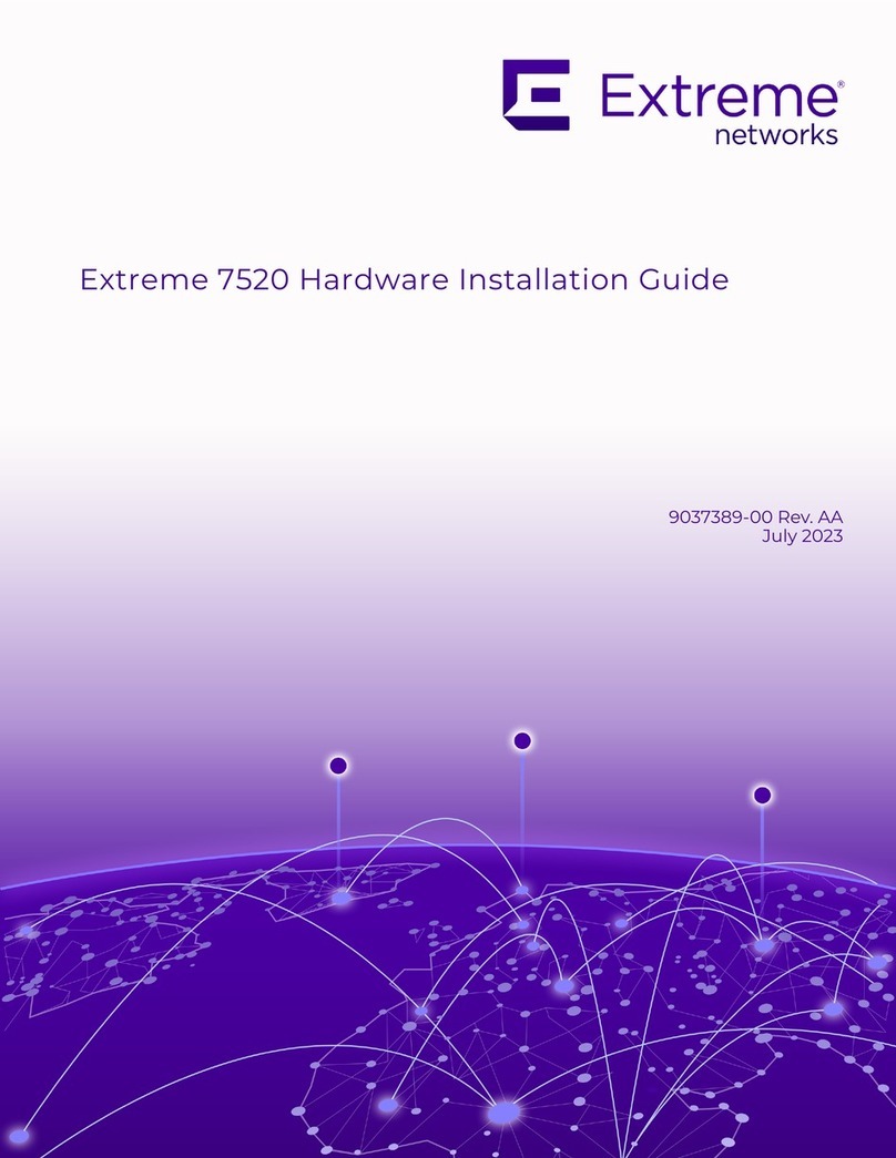 Extreme Networks Extreme 7520 Series Hardware installation guide