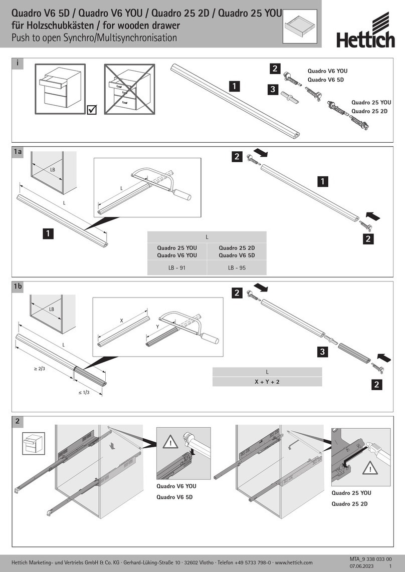 Hettich Quadro V6 5D manual