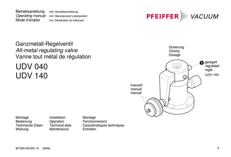 Pfeiffer Vacuum UDV 040 operating manual