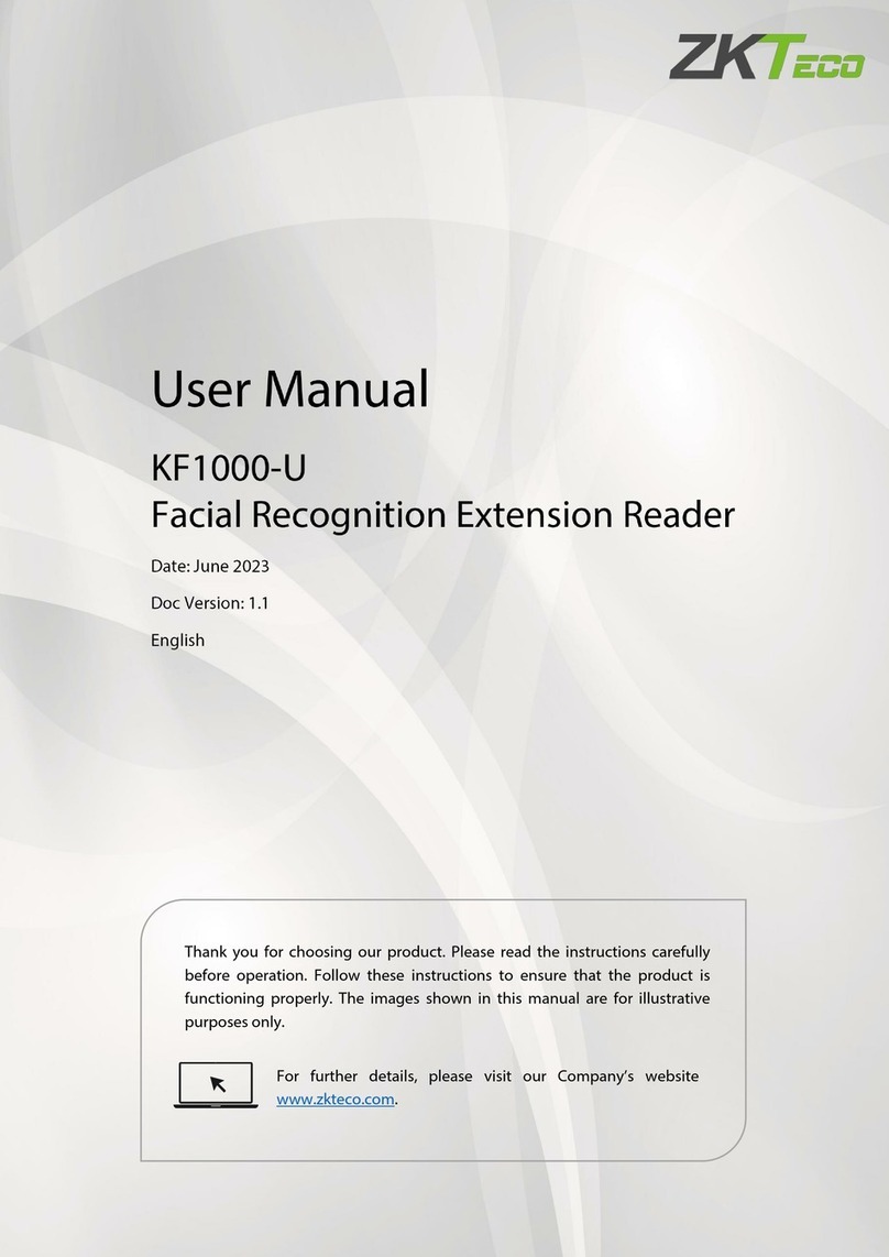 ZKTeco KF1000-U user manual