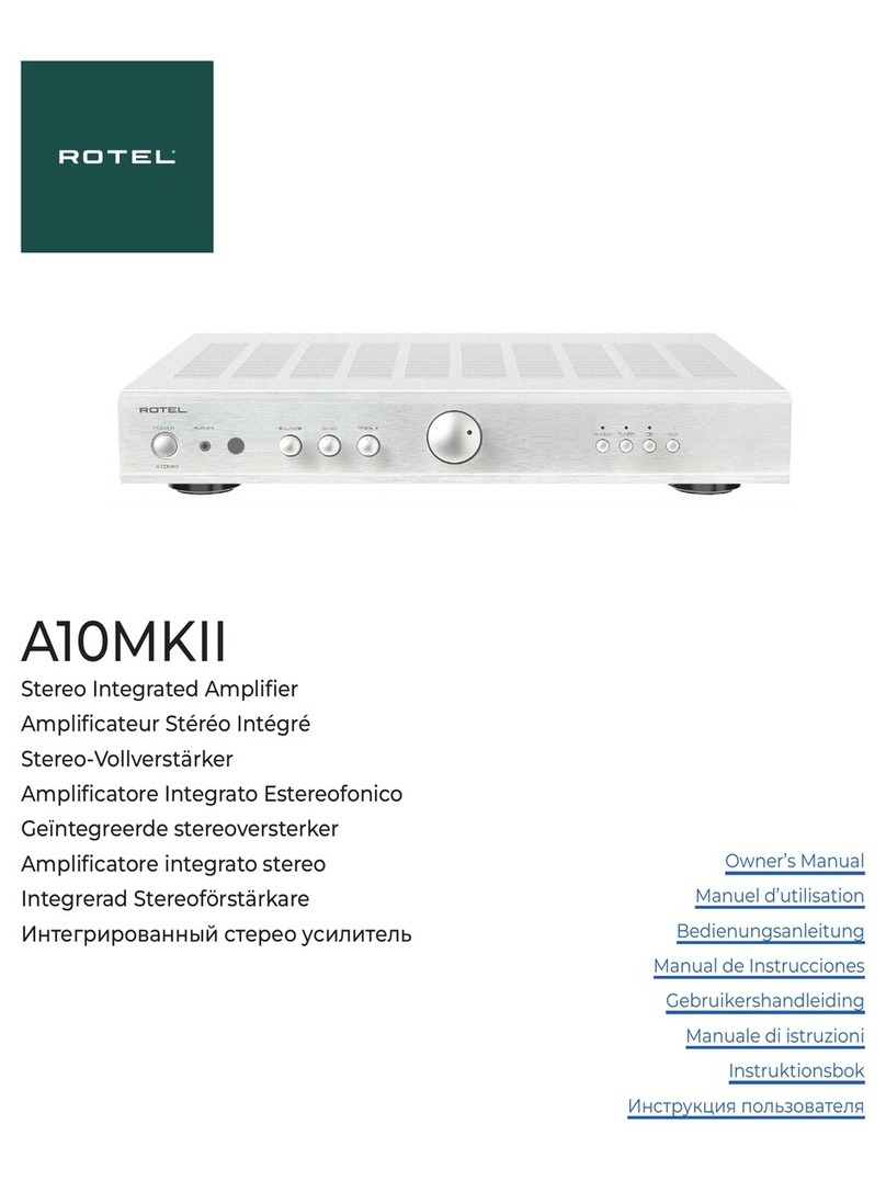 Rotel A10MKII owner's manual