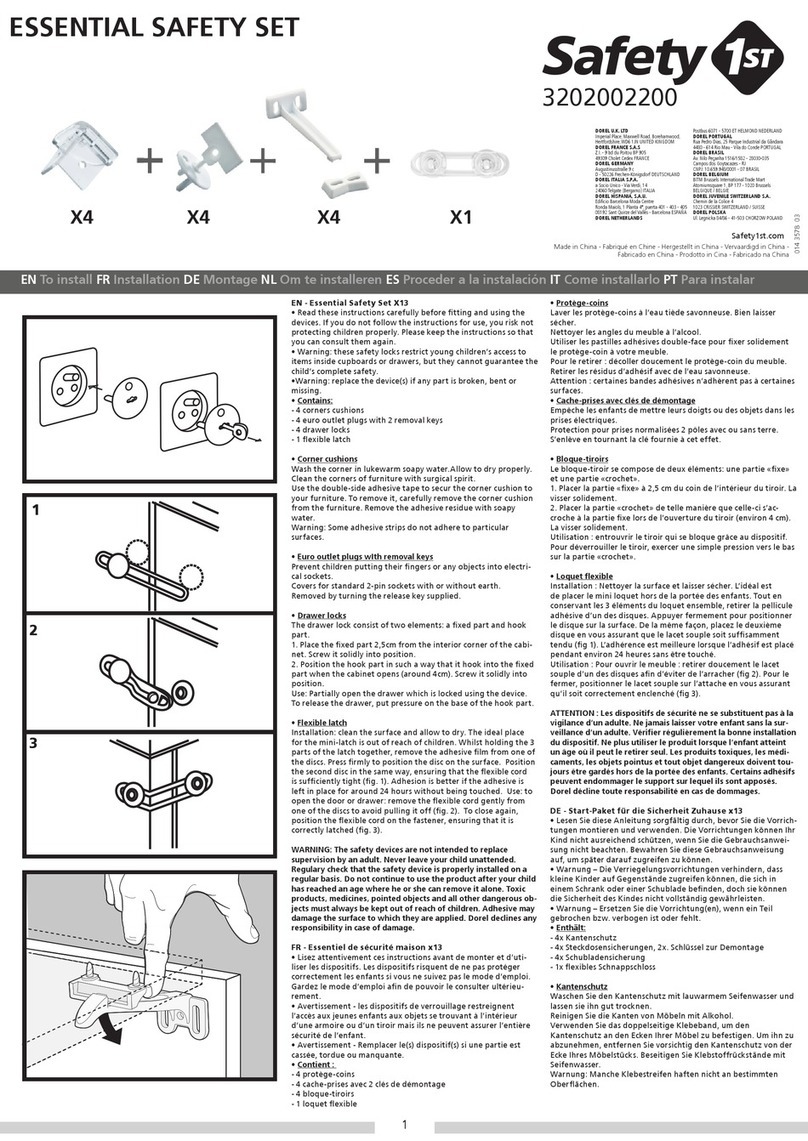 Safety 1st ESSENTIAL SAFETY SET manual