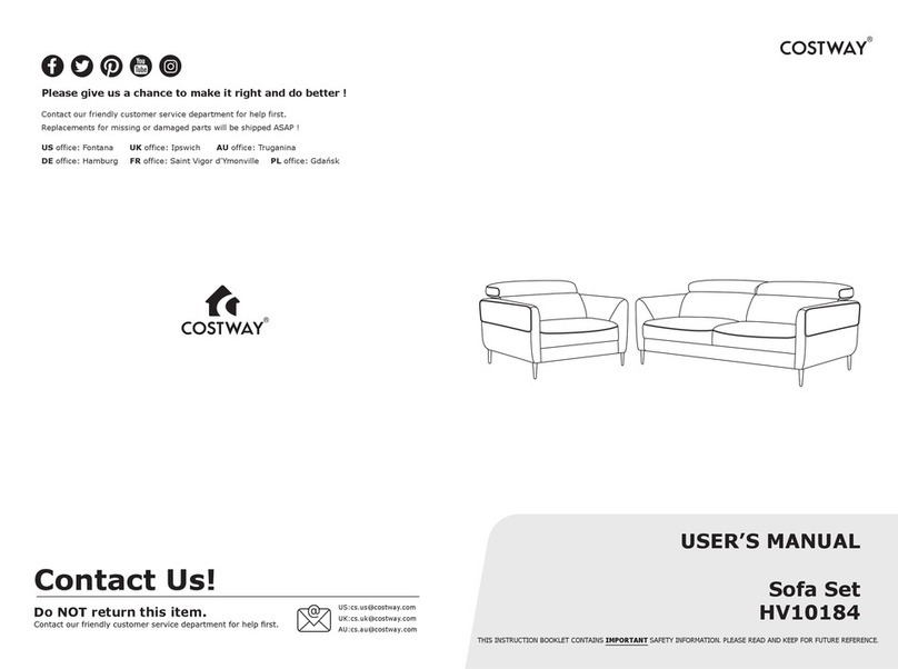 Costway HV10184 User manual Costway HV10184 User manual
