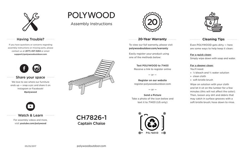Polywood CH7826-1 User manual