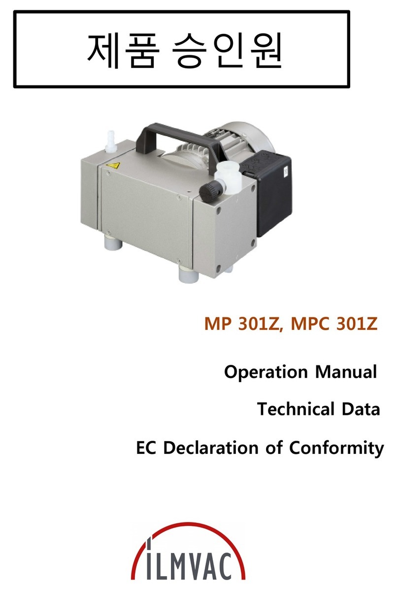 Ilmvac MP 601 E Operation manual