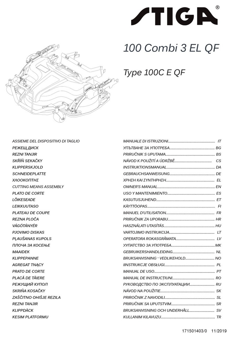 Stiga 100 COMBI 3 User manual