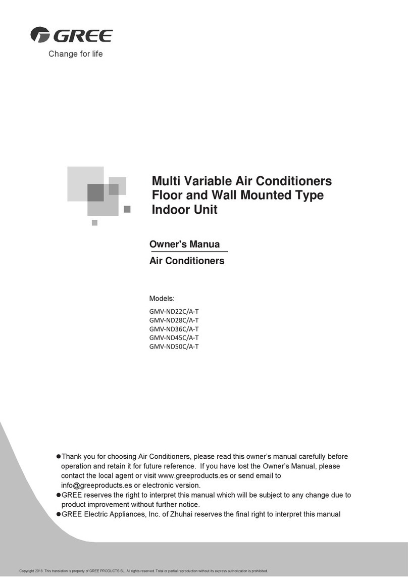 Gree GMV-ND28C/A-T User manual