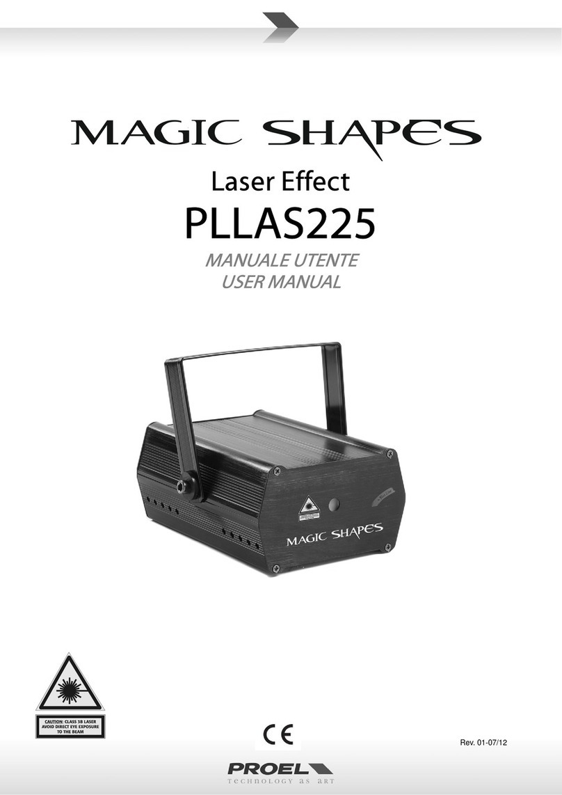 PROEL Magic Shapes PLLAS225 user manual