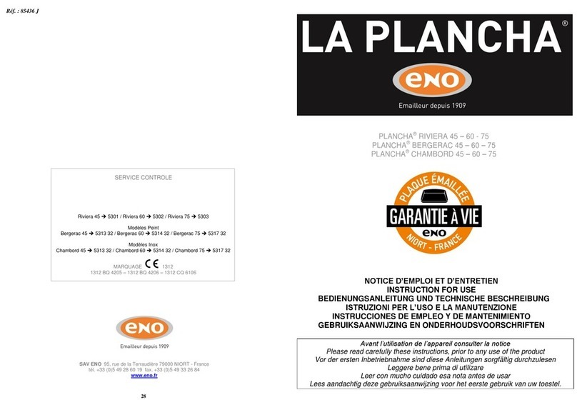 Eno LA PLANCHA RIVIERA 45 Instructions for use
