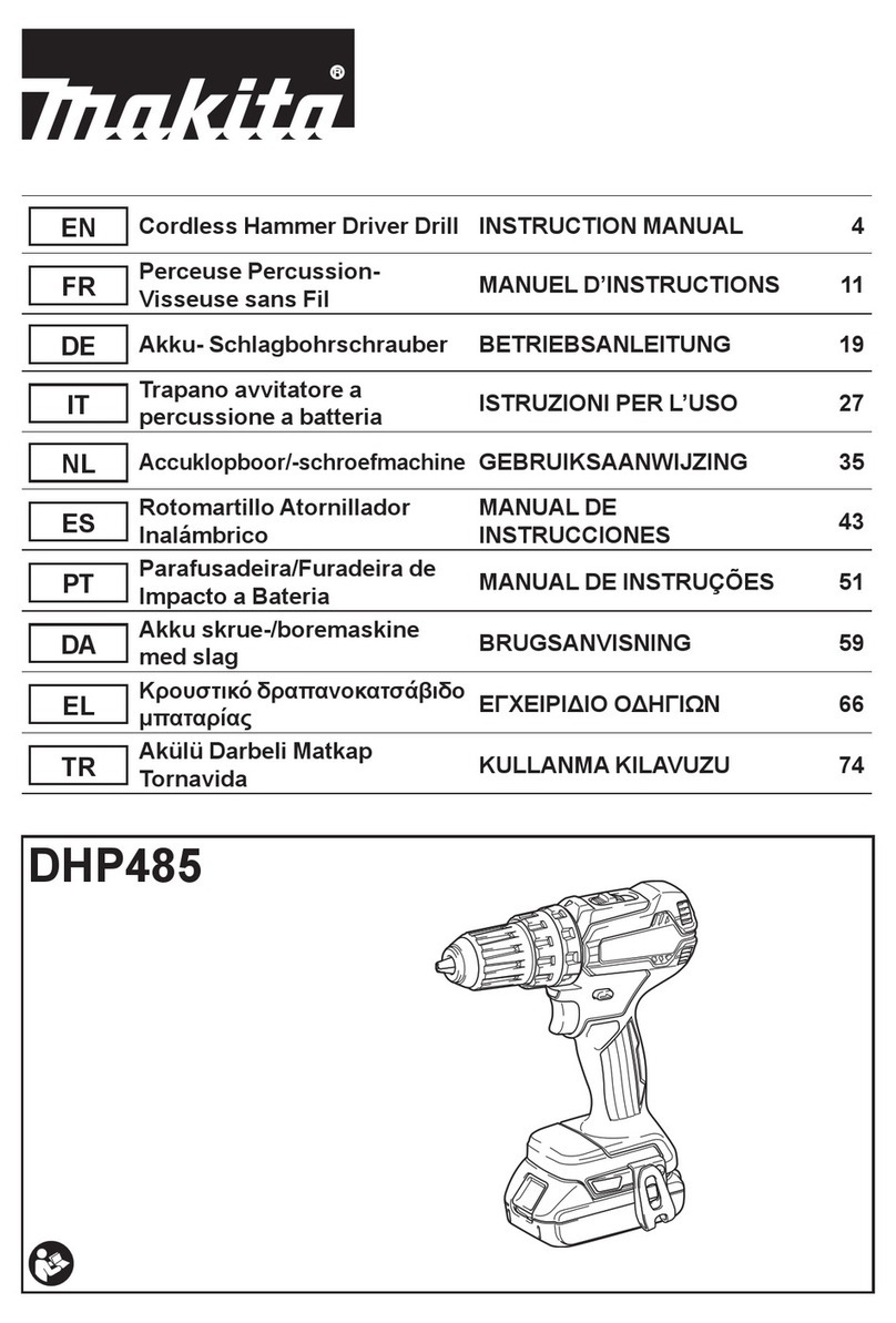 Makita DHP485SFJ User manual Makita DHP485SFJ User manual