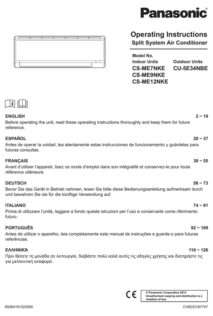 Panasonic CS-ME9NKE User manual Panasonic CS-ME9NKE User manual